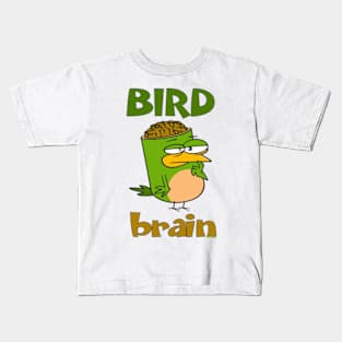 Birdbrain Design for Bird Lovers Kids T-Shirt